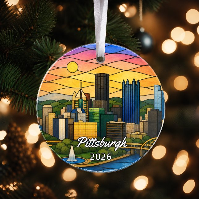 Personalisiertes Pittsburgh-Acrylabzeichen, Benutz Ornament (Von Creator hochgeladen)