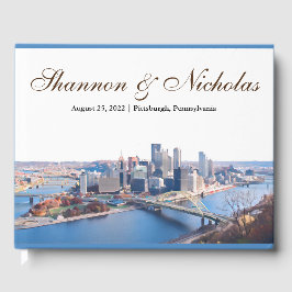 Personalisiertes Pittsburgh Skyline GäBook Gästebuch