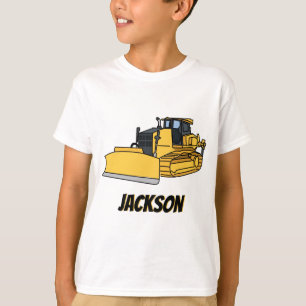 Personalisiertes Planierraupen-Bau-Fahrzeug T-Shirt