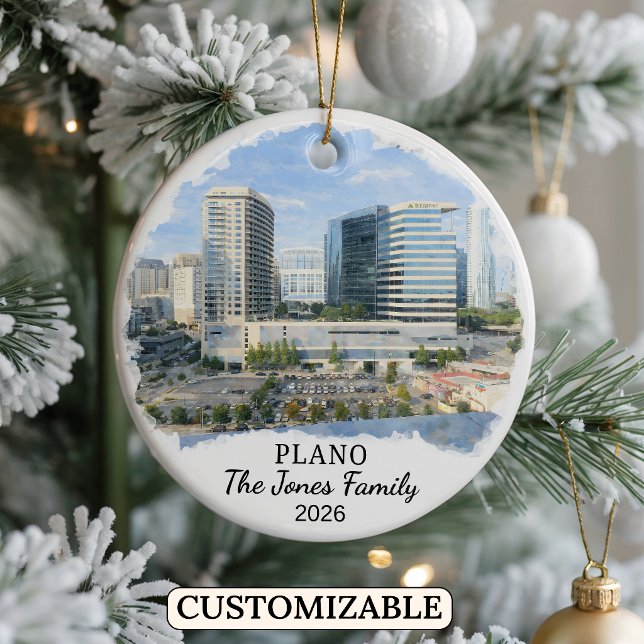 Personalisiertes Plano-Ornament, individuelles Tex Keramik Ornament (Von Creator hochgeladen)
