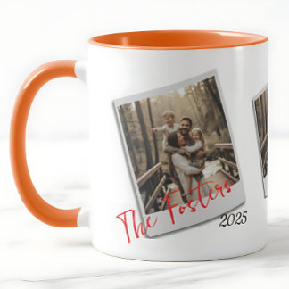 Personalisiertes Polaroid-Familienfoto - modernes Tasse
