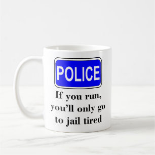 Personalisiertes Polizeivollstreckungsgeschenk Kaffeetasse