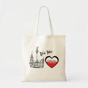 Personalisiertes Polnisches Warschau Mit Liebe Erb Tragetasche