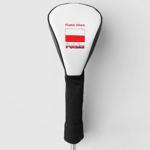 Personalisiertes Polska und Polnische Flagge  Golf Headcover