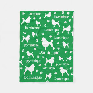Personalisiertes Poodle Blanket Custom Dog Lover G Fleecedecke