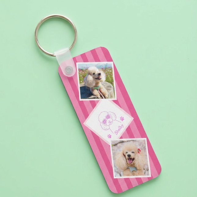 Personalisiertes Poodle-Foto-Schlüsselanhänger mit Schlüsselanhänger (Von Creator hochgeladen)