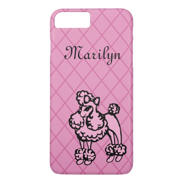 Personalisiertes Poodle iPhone 7 Plus Case (Rückseite)