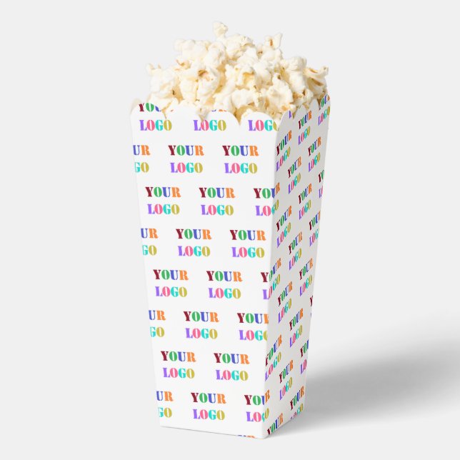 Personalisiertes Popcorn-Feld für das Logo eines b Geschenkschachtel (Geplatzt)