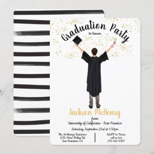 Personalisiertes Portrait Einladungen für männlich