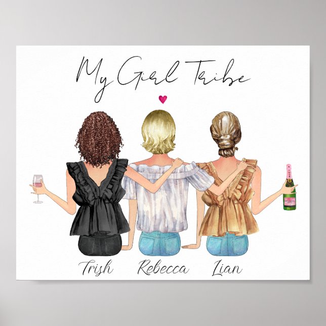 Personalisiertes Portrait von kundenspezifischen b Poster (Vorne)