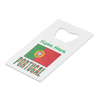Personalisiertes Portugal-Flagge-Erbe Geldbeutel Flaschenöffner