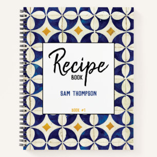 Personalisiertes portugiesisches Tiles Azulejo Rez Notizbuch
