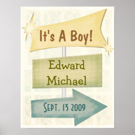 Personalisiertes Poster Neues Baby / Jede Gelegenh