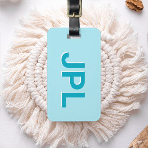 Personalisiertes Preppy-Anfangsmonogramm Gepäckanhänger