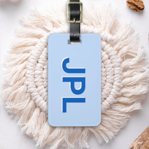 Personalisiertes Preppy-Anfangsmonogramm Gepäckanhänger