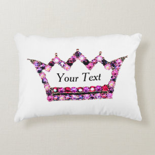 Personalisiertes "Princess Tiara" Accent Pillow Dekokissen