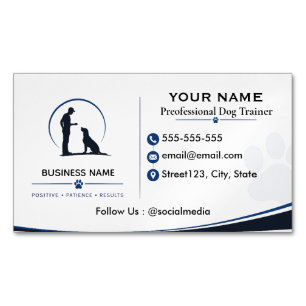 Personalisiertes professionelles Hundetraining  Magnetische Visitenkarte