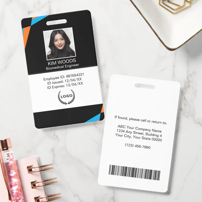 Personalisiertes professionelles Mitarbeiter-ID-Fo Ausweis (Büro)