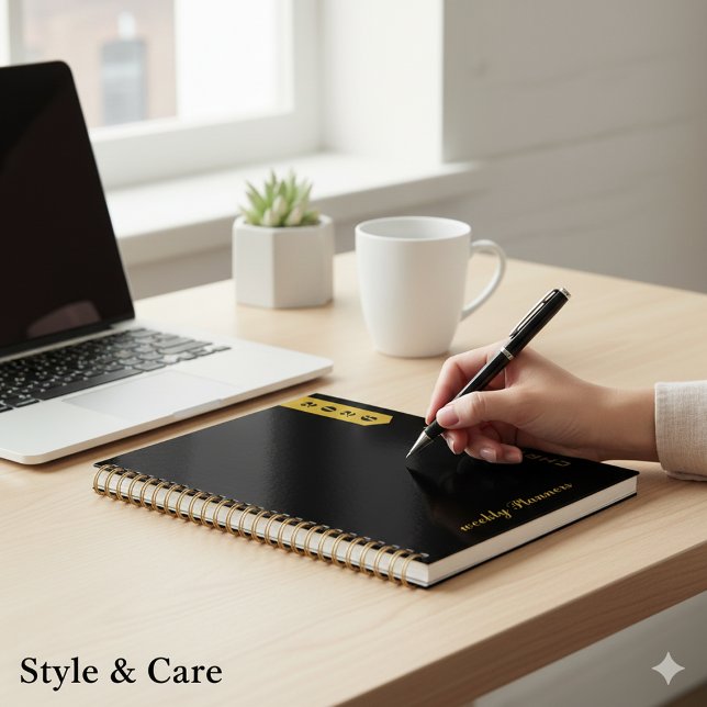 Personalisiertes professionelles Skript Elegantes  Planer (Personalized Professional Script Elegant Design Planner)