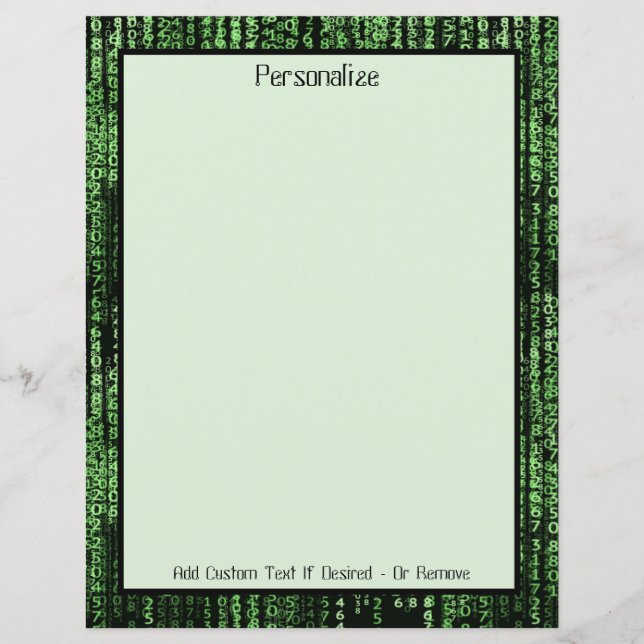 Personalisiertes Programm für Computerdatenmatrix (Vorderseite)