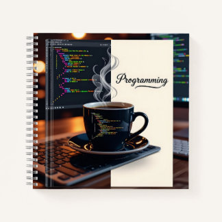 Personalisiertes Programmierkaffee-Code-Notizbuch Notizbuch
