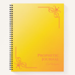 Personalisiertes Prophetic Journal SpiralNotebook Notizbuch