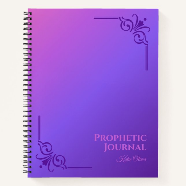 Personalisiertes Prophetic Journal SpiralNotebook Notizbuch (Vorderseite)