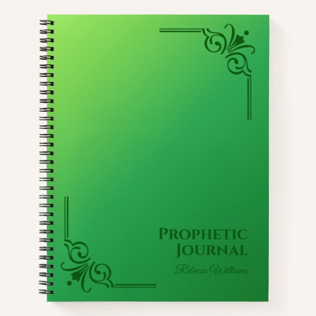 Personalisiertes Prophetic Journal SpiralNotebook Notizbuch (Vorderseite)