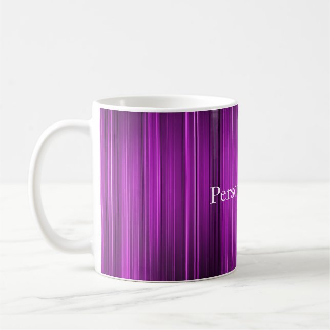 Personalisiertes psychedelisches Lila Tasse (Links)