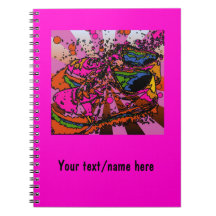 Personalisiertes psychedelisches Sneaker-Notizbuch