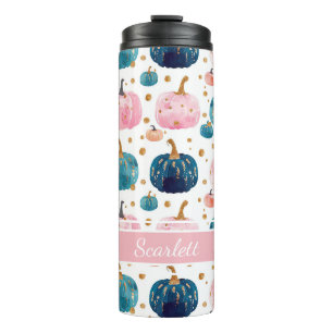 Personalisiertes Pumpkettenmuster Thermal Tumbler Thermosbecher
