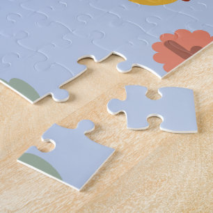 Personalisiertes Puzzle im Herbst