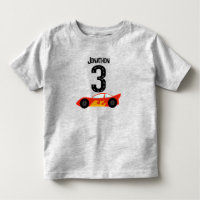 Personalisiertes Racecar 3. Geburtstag Party