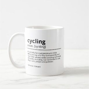 Personalisiertes Radfahrergeschenk für Männer und  Kaffeetasse