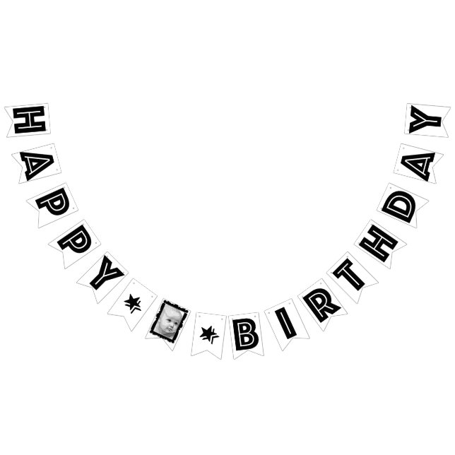 PERSONALISIERTES RAHMEN-EFFEKT-FOTO-ALLES GUTE ZUM WIMPELKETTE (Alle)