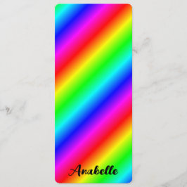 Personalisiertes Rainbow-Lesezeichen