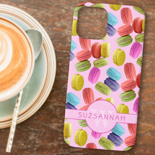 Personalisiertes Rainbow Macaron Cookies Muster Case-Mate iPhone Hülle