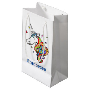 Personalisiertes Rainbow Unicorn Herz Kleine Gesch Geschenktüte