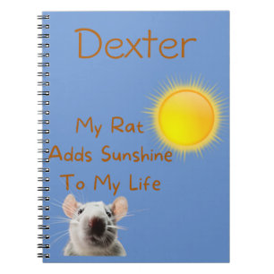 Personalisiertes Ratten-Lover-Notebook Notizblock