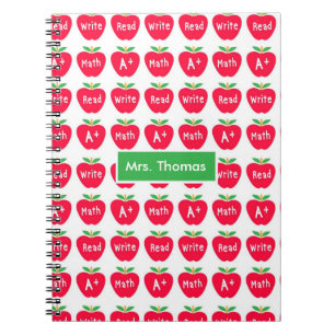 Personalisiertes Red Apple Notebook Notizblock
