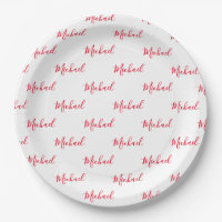 Personalisiertes Red Name Script