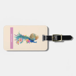 Personalisiertes Regal Peacock Gepäckanhänger