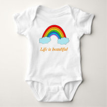 Personalisiertes Regenbogen-Baby-Body | Benutzerde