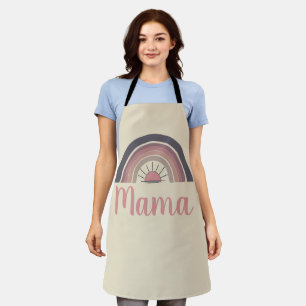 Personalisiertes Regenbogen-Sonne-Mama-Geschenk Schürze