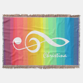 Personalisiertes Regenbogenwasser Decke