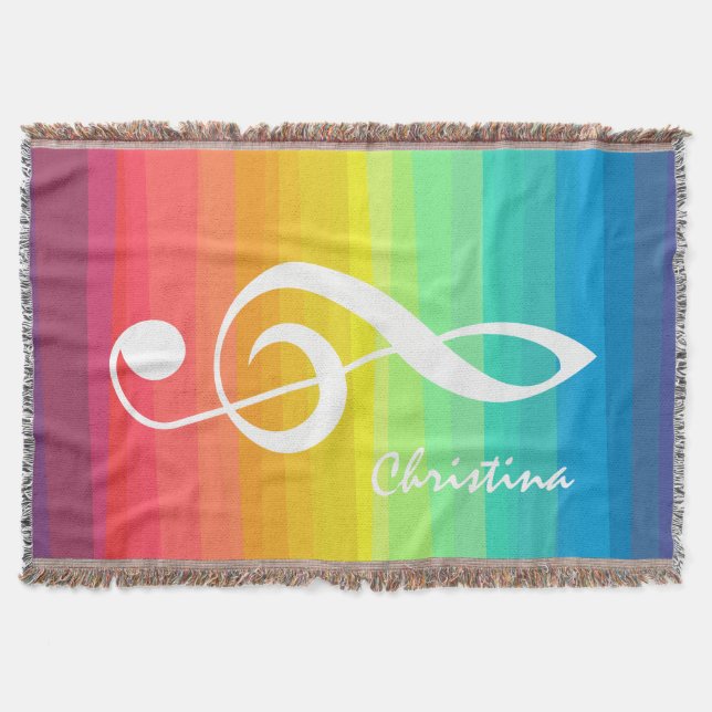 Personalisiertes Regenbogenwasser Decke (Vorderseite)