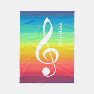 Personalisiertes Regenbogenwasser Fleecedecke