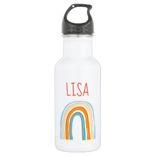 Personalisiertes Regenbogenwasser-Geschenk für Kin Edelstahlflasche