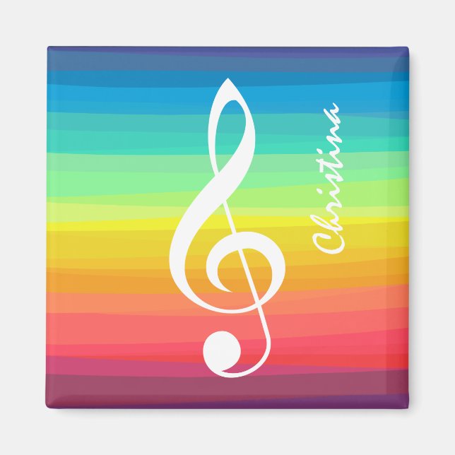 Personalisiertes Regenbogenwasser Magnet (Vorne)