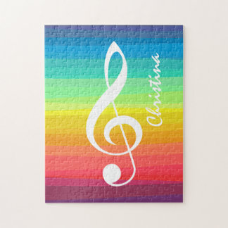 Personalisiertes Regenbogenwasser Puzzle